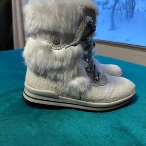 Olang White Fur Winter Boots